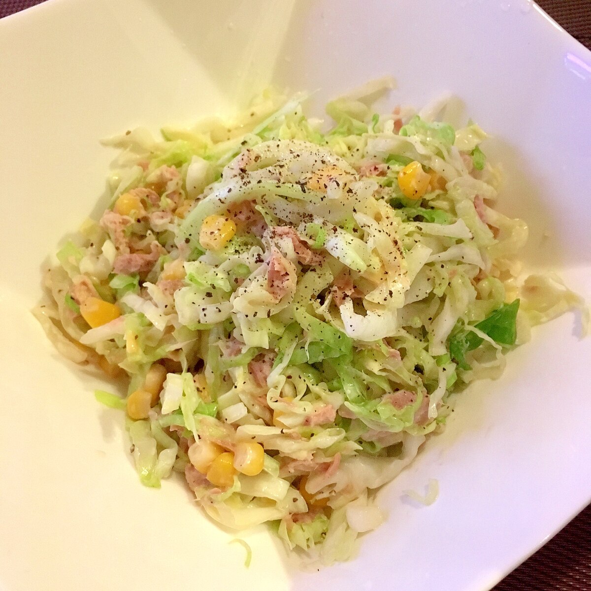 しんなり キャベツ ツナ コーンのサラダ レシピ 作り方 By くろねこ かふぇ 楽天レシピ